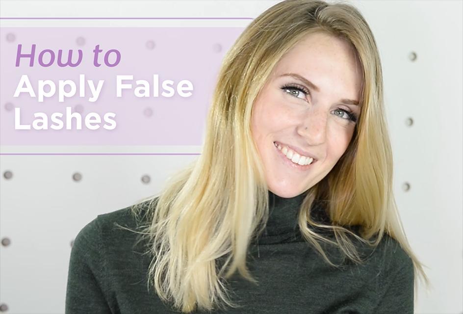 How to apply false eyelashes like a pro