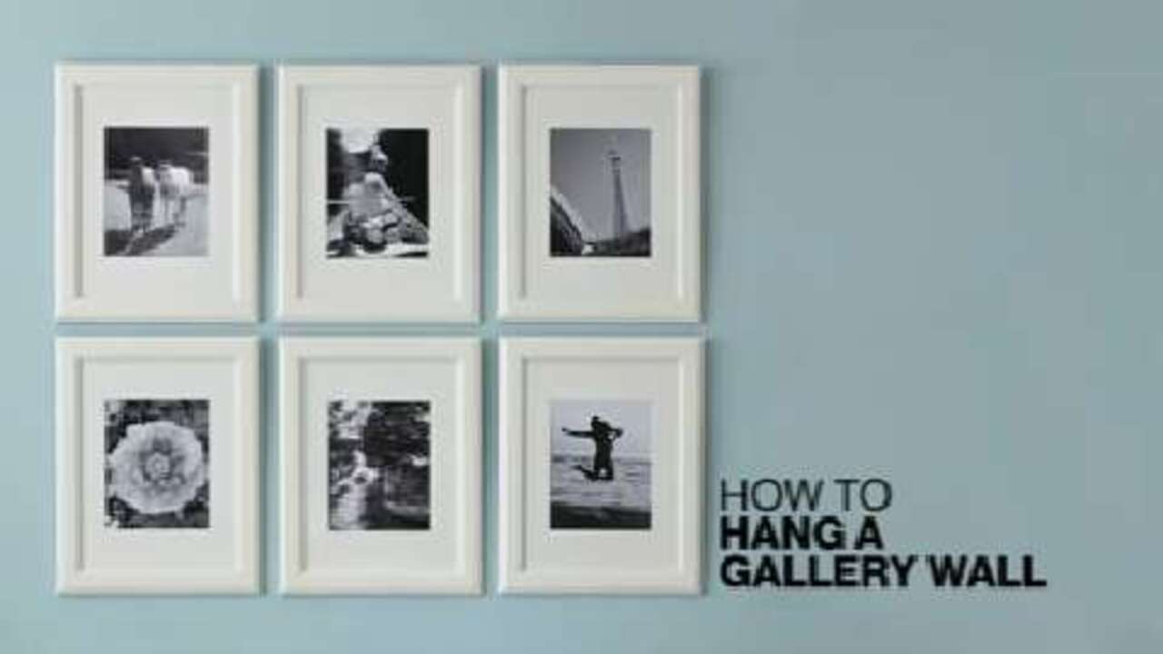How to hang pictures to create a gallery wall